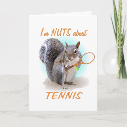 Tennis Nut Kaart (Voorkant)