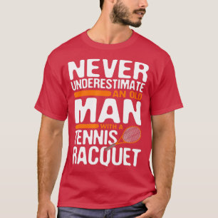 Tennis Old Man with Racquet's Mannen T-shirt