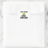 TENNIS ONE TEAM ONE DREAM FUN RONDE STICKER (Tas)