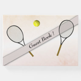 Tennis ontwerp gastenboek