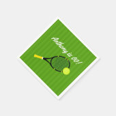 Tennis op maat van de Birthday Party Servetten (Hoek)