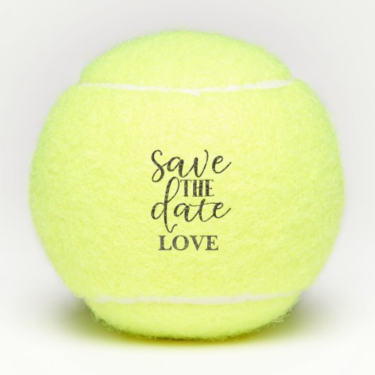 Tennis opslaan Datum LOVE Tennisballen (Voorkant)