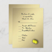 Tennis Or RSVP avec choix de menu (Devant / Derrière)