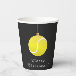 Tennis Ornament kerstthema feestdag Papieren Bekers