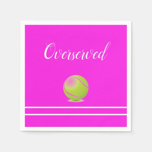 Tennis "overdiend" servet (Voorkant)