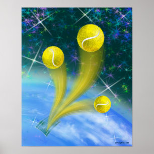 Tennis overwinning, tennis poster
