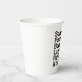 TENNIS PAPIEREN BEKERS (Rechts)