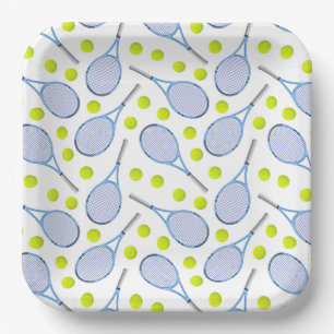 Tennis  papieren bordje
