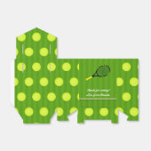 Tennis Party Guest Bedankdoosjes (Uitgevouwen)