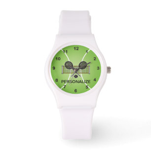 Tennis   Personaliseren - Groen Horloge