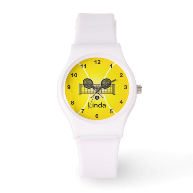 Tennis | Personaliseren Horloge (Voorkant)