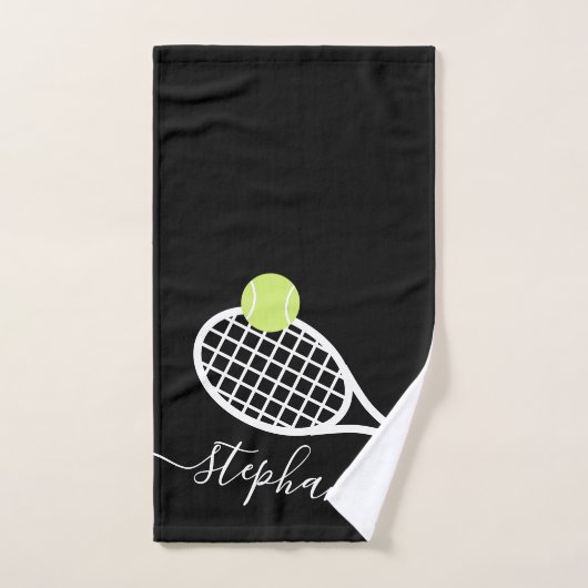 Tennis Personnalisé Filles Nom du script Serviette (Serviette à main)