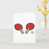 Tennis Ping Pong Kaart (Gele Bloem)