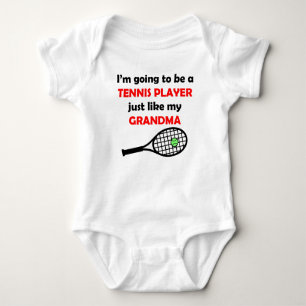 Tennis Player als Mijn oma Romper