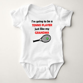 Tennis Player als Mijn oma Romper