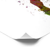 tennis player at service serving silhouette foto afdruk (Hoek)