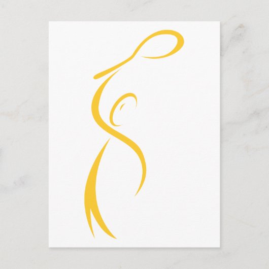 Tennis Player Briefkaart (Voorkant)