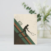 Tennis Player Briefkaart (Staand voorkant)