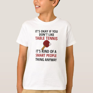 Tennis Player-cadeaus voor pingpong Coach Paddle T-shirt