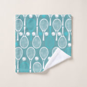Tennis Player Coach - Aangepast cadeau-monogram Bad Handdoek (Wasdoekje)