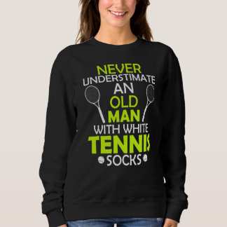 Tennis Player Coach Old Man Tennis Tennis Socks Trui
