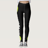 Tennis Player Custom Team Name of Text Sports Leggings (Voorkant)
