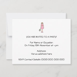 Tennis Player Girl. Kaart