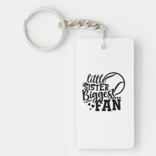 Tennis Player Kleine zuster Bigst Fan Tennis Sleutelhanger