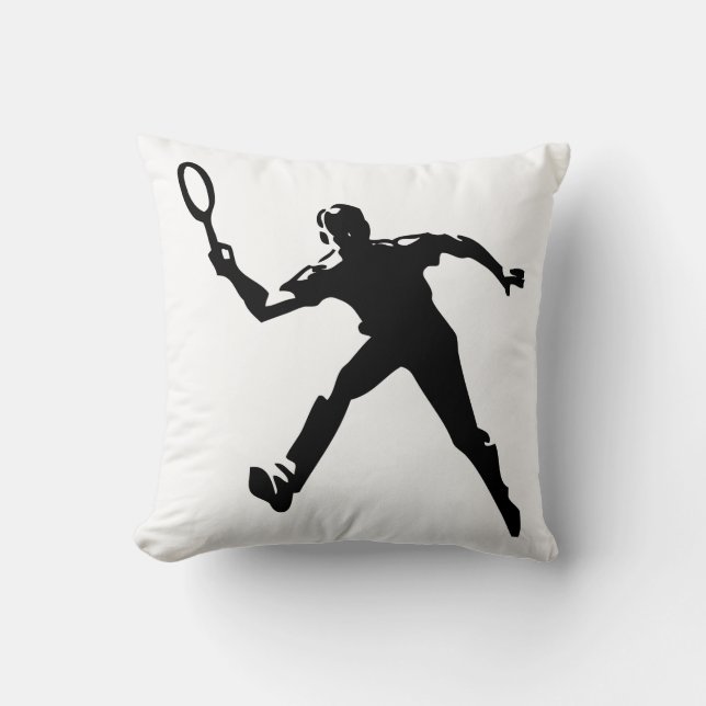 Tennis Player Kussen (Voorkant)