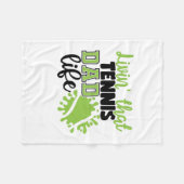 Tennis Player | Levensduur van Tennis-pap Fleece Deken (Voorkant (Horizontaal))