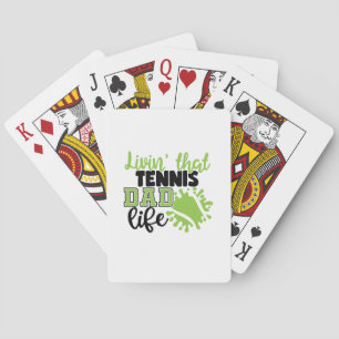 Tennis Player Levensduur van Tennis-pap Pokerkaarten