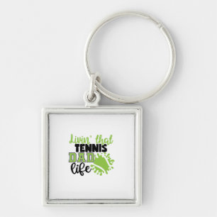 Tennis Player Levensduur van Tennis-pap Sleutelhanger