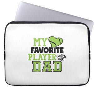 Tennis Player Mijn favoriete speler noemt me pap Laptop Sleeve