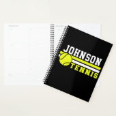 Tennis Player NAME Ball Game Court Aangepast Planner (Display)