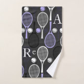 Tennis Player Name Letters Personalized Sport Team Bad Handdoek (Handdoek)