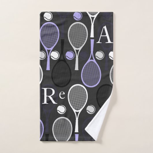 Tennis Player Name Letters Personalized Sport Team Handdoek (Handdoek)