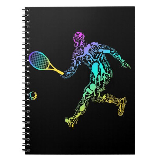 Tennis Player Notitieboek (Voorkant)