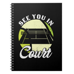 Tennis Player See You In Court Notitieboek