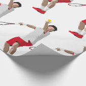 Tennis Player Serving Cadeaupapier