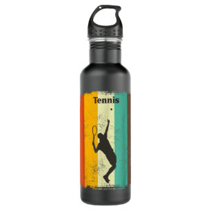 Tennis Player T Retro 70s  Mannen Tennis Gif Waterfles