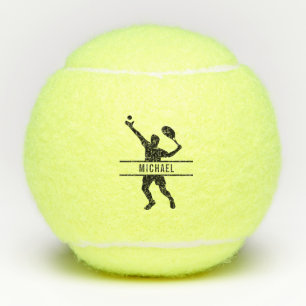  Tennis Player voor aangepaste naam Tennisballen