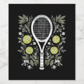 Tennis Player Wijn Etiket (Enkel label)