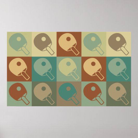 Tennis Pop kunst Poster (Voorkant)