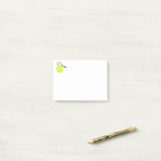 Tennis Post-it® Notes (Op bureau)