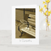 Tennis pour la carte de sympathie (Fleur jaune)