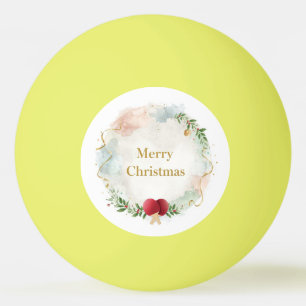 Tennis Prettig kerstfeest met tennisbal Pingpongballen