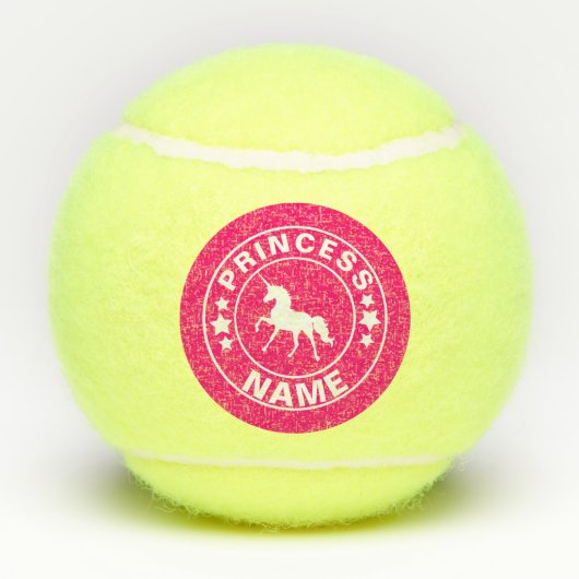 Tennis Princesse nommée faite sur commande balles de (Dos)