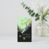 Tennis pro/tennis instructeurs DIY achtergrondkleu Visitekaartje (Staand voorkant)