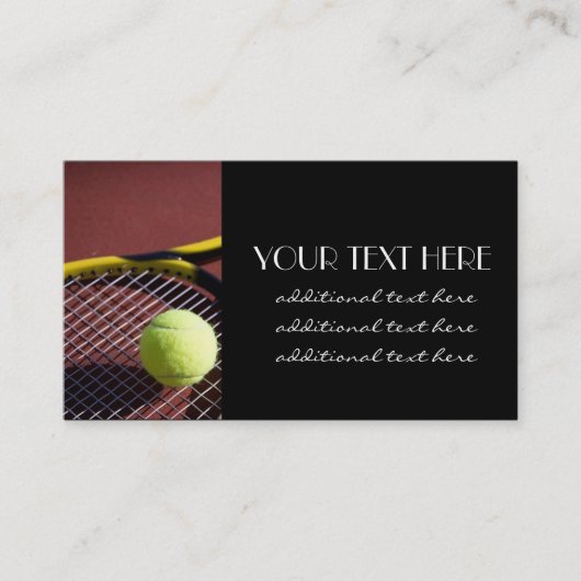 Tennis Pro Visitekaartje (Voorkant)