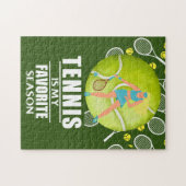 Tennis Puzzles avec un dicton drôle pour joueur (Horizontal)